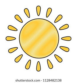 summer sun isolated icon