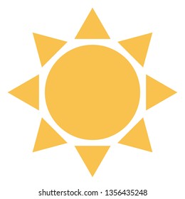 summer sun isolated icon