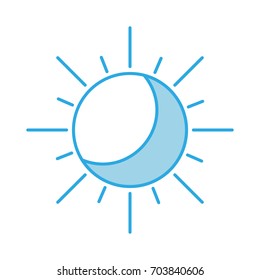 summer sun isolated icon