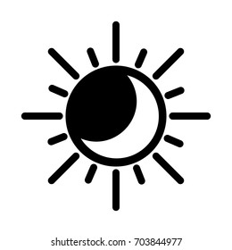 summer sun isolated icon