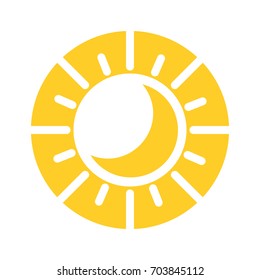 summer sun isolated icon