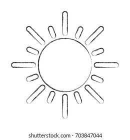 summer sun isolated icon