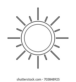 summer sun isolated icon