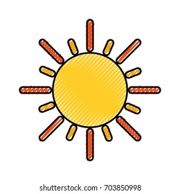 summer sun isolated icon