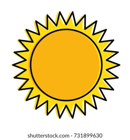 summer sun isolated icon
