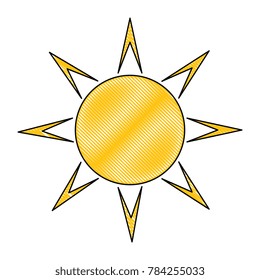 summer sun isolated icon