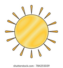 summer sun isolated icon