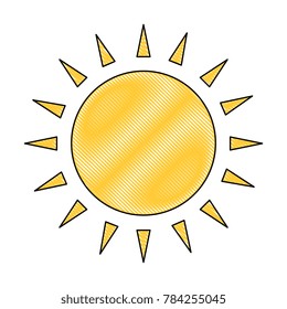 summer sun isolated icon