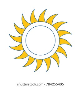 summer sun isolated icon