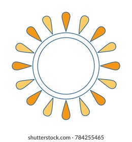 summer sun isolated icon