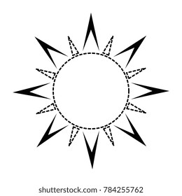 summer sun isolated icon