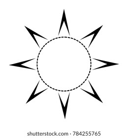 summer sun isolated icon