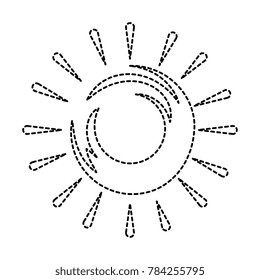 summer sun isolated icon