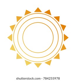 summer sun isolated icon
