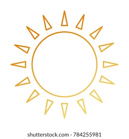 summer sun isolated icon