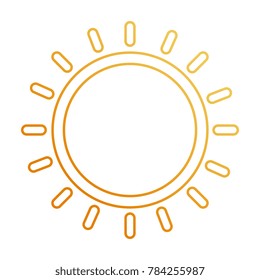 summer sun isolated icon