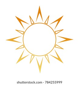 summer sun isolated icon
