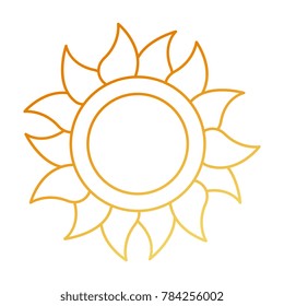summer sun isolated icon
