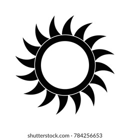 summer sun isolated icon
