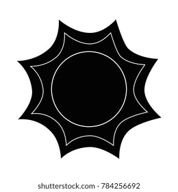 summer sun isolated icon