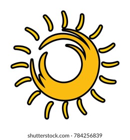 summer sun isolated icon