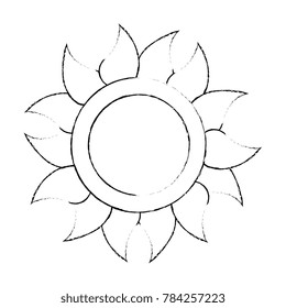 summer sun isolated icon