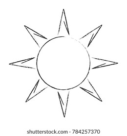 summer sun isolated icon