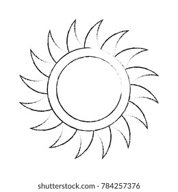summer sun isolated icon