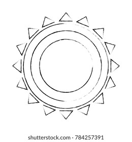 summer sun isolated icon