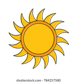 Summer Sun Isolated Icon Stock Vector (Royalty Free) 784257580 ...