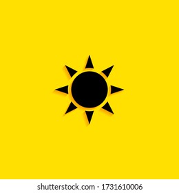 Summer sun. Label design template. vector icon