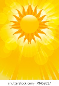 Summer sun and lens flares