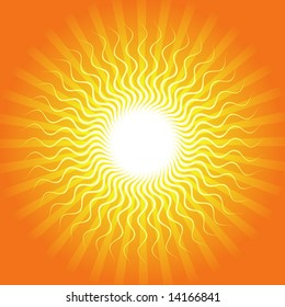 Summer Sun Light Burst - Vector