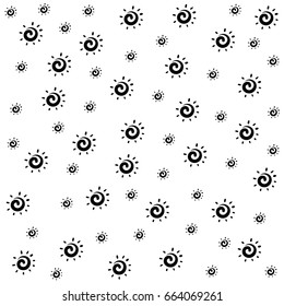 summer sun. pattern abstract. art