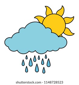 summer sun with rain