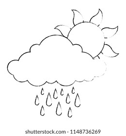 summer sun with rain