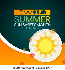 Summer sun safety month is observed every year in August, celebrated to aware about some of the damaging effects of ultraviolet (UV) exposure, and tips to help protect people during the summer months.
