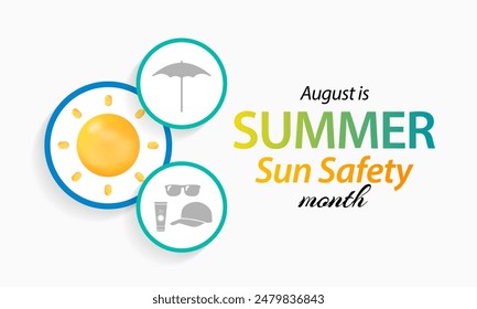 Summer sun safety month is observed every year in August, celebrated to aware about some of the damaging effects of ultraviolet (UV) exposure, and tips to help protect people during the summer months.