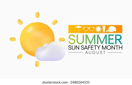 Summer sun safety month is observed every year in August, celebrated to aware about some of the damaging effects of ultraviolet (UV) exposure, and tips to help protect people during the summer months.