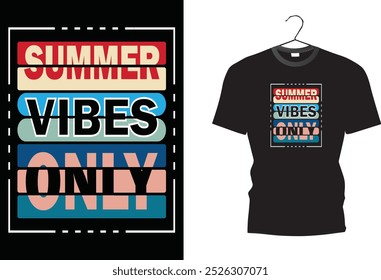 SUMMER . SUN SAND SEA. SUMMER ONLY. T shirt design