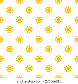 Summer Sun Seamless Pattern 