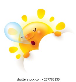 Summer sun snoring during sleep