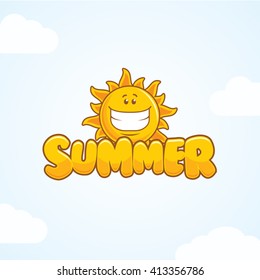 summer sun vector