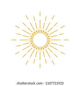 Summer sunburst icon