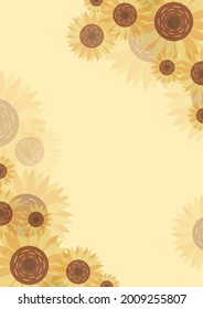 Summer sunflower plant image background