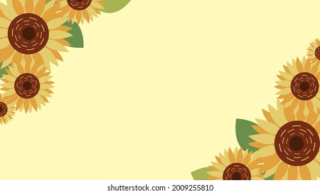 Summer sunflower plant image background