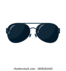 diseño de ilustraciones vectoriales de iconos de estilo plano accesorio de gafas de sol de verano