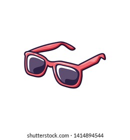 summer sunglasses accessory isolated icon