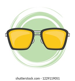 summer sunglasses cartoon