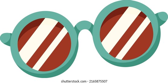 icono de gafas de sol de verano con fondo blanco